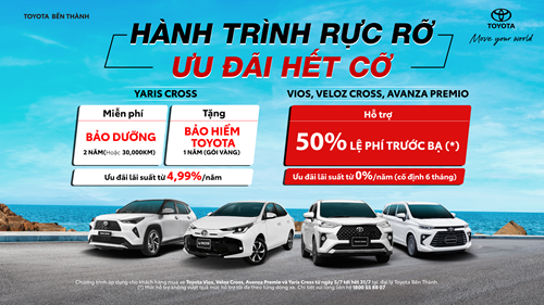 Khuyến mại Tháng 7 - Toyota Bến Thành