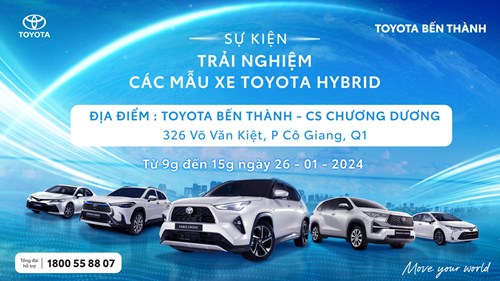 Sự kiện trải nghiệp các mẫu xe Toyota Hybrid
