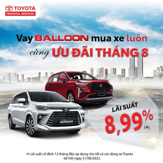 VAY BALLOON – MUA TOYOTA LUÔN CÙNG TFSVN