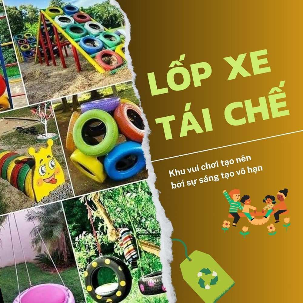 Chương trình tặng lốp xe cũ - Góp phần tham gia bảo vệ môi trường