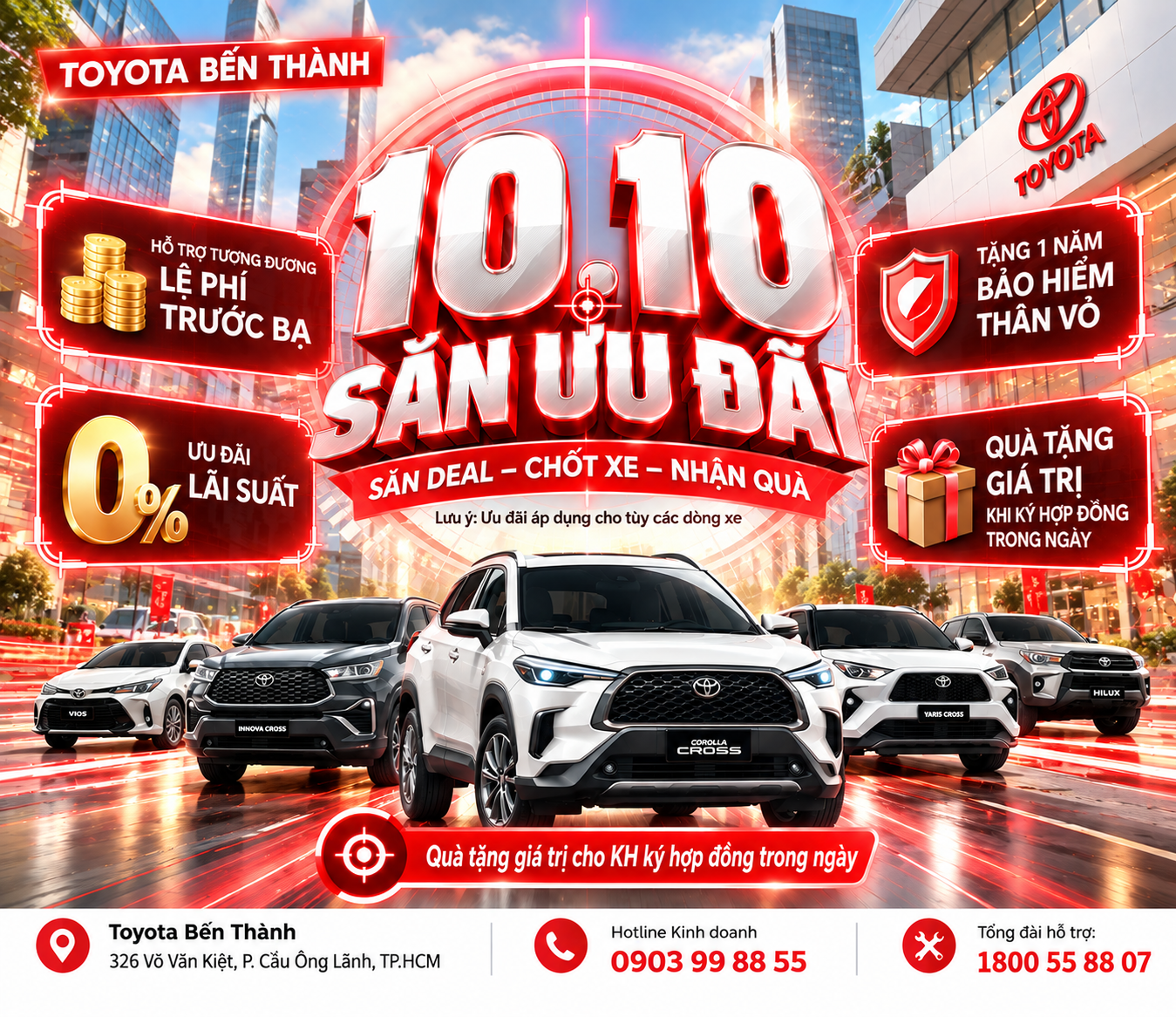 Toyota Bến Thành - Săn ưu đãi 10-10